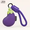 Llavero Creativo de Cuero de Verdura para Mujer, Dibujo Animado Creativo, Zanahoria Linda, Colgante para Bolso de Pareja, Pequeño Regalo, Venta al por Mayor