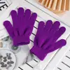 Ropa de Punto Cálida para Otoño e Invierno Guantes Mágicos de Color Puro Creativos Guantes para Estudiantes Medianos Venta Directa de Fábrica con Impresión de Logo