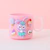 Vaso para cepillos de dientes para niños, vaso para hacer gárgaras, bonito vaso de plástico para el hogar con diseño de dibujos animados para montar en la pared, vaso para hacer gárgaras, portadientes