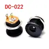 Soquete de alimentação DC DC-022 com porca, Soquete DC 5.5*2.1/2.5, Conector fêmea DC à prova d'água, Conector fêmea de carregamento DC
