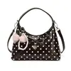 Bolso cruzado de lunares elegante de nicho para mujer, nuevo de verano 2026, de un solo hombro, para llevar debajo del brazo, para salir, para el trabajo, bolso tote pequeño