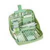 Estuche de Lápices Panda de 12 Compartimentos de Gran Capacidad, Linda Caja de Lápices Estilo Ins para Niños, Caja de Papelería Capibara para Estudiantes de Primaria y Secundaria