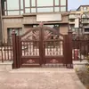 Portão de Arte em Alumínio Estilo Chinês, Portão de Pátio para Mansão, Portão Deslizante Elétrico, Portão de Gradeamento para Casas de Construção Própria, Portão de Pátio em Liga de Alumínio