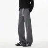 Pantalones Casuales Pesados de Jacquard Espiga de Trigo para Hombre, Colección Otoño/Invierno 2026, Diseño de Color Sólido, Corte Holgado, Tallas Grandes para Adolescentes