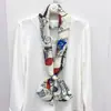 Bufanda fina de verano para celebridades de internet, protección solar, moda estilo coreano estilo ins bufanda estilo occidental bai combinación cinta protectora para el cuello