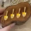 Tienda de oro con oro de arena método antiguo tallado punta taladro pala de oro pala collar colgante pala pequeña cadena de clavícula temperamento para enviar a su novia