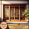 Portas e Janelas de Madeira Maciça Estilo Chinês Novo Cuidadosamente Selecionadas, Janelas de Vidro Deslizantes com Estrutura de Treliça Simples Estilo Chinês, Janelas de Batente Minimalistas Esquerda e Direita