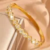 Pulseira de Aço Titânio de Trevo de Quatro Folhas Nova Versátil Transfronteiriça Que Não Desbota, Pulseira de Aço Inoxidável de Respingo de Bebê de Luxo Leve Europeu e Americano para Mulheres