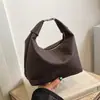 Bolsa de Mão Estilo Maillard de Alta Qualidade para Mulheres, Bolsa de Ombro Vintage Outono/Inverno 2026, Bolsa Transversal Dumpling para o Dia a Dia