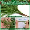 Bestseller Amazon transfronteiriço: plantas verdes artificiais, feixes de cedro, decoração de casa, árvore de Natal, plantas artificiais para jardim externo