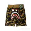 Pantalones Cortos Casuales de Verano con Estampado de Cabeza de Tiburón para Hombre Marca Trendy Transfronteriza Pantalones Casuales de Camuflaje Tejido de Rizo Pantalones Cortos de Alta Calidad