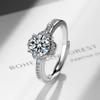 Anel de diamante zircônia flash design nicho moda temperamento anel transfronteiriço anel feminino fornecedor de joias ao vivo fábrica