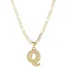 Amazon Transfronterizo Nuevo Collar de 26 Letras Collar con Colgante de Letra Cadena Extendida de Clip de Papel Joyería Gótica para Mujeres