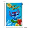 Bolsa de Hojas Sueltas de PVC de Dibujos Animados Personalizada Transparente Estampado Completo Plástico Blando Bolsa de Almacenamiento de Hojas Sueltas para Efectivo y Recibos Bolsa con Cremallera