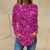 2023 Europeo y Americano Amazon otoño e invierno Nuevo suéter de camisa de manga larga estampada ropa de mujer AliExpress casual cuello redondo manga larga
