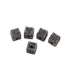 Acessórios para Joias DIY Atacado Liga Preto Pistola Contas Quadradas Atraentes da Sorte Estilo Étnico Pequenos Acessórios Contas Espaçadoras Preto Pistola Conservador de Cor
