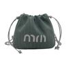 Bolso de Cubo de Mezclilla Casual de Moda para Mujer 2024 Otoño Nuevo Ins Moda Bolso de Hombro con Cinturón Letra Bolso de Mujer