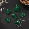 Pingente de Jade Sintético, Pingente de Borboleta de Jade Branco e Jade Amarelo, Estilo Chinês Verde Escuro e Verde Claro Acessórios para Colar DIY de Jade Sintético