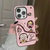 Funda de Lente de Dibujos Animados Linda para Niñas Adecuada para Apple 17 Pro Max, iPhone 16 Pro y 15, Cobertura Completa Dos en Uno