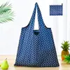 Bolsa de compras plegable de gran capacidad, bolso de mano portátil para supermercado, impresión de logotipo, bolsa de almacenamiento 190T, directo de fábrica