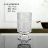 Estilo nórdico estilo francês retro luz luxo em relevo mesa de jantar transparente vaso de vidro alto avançado sentido vento lâmpada vaso de vidro