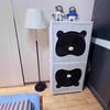Armario Popular Lindo de Oso para Bebé, Armario Desmontable, Almacenamiento de Ropa Infantil, Habitación, Armario Plegable sin Instalación