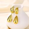 Nuevo Estilo Transfronterizo Versátil Moda de Alta Gama Estilo Mixto Acero Inoxidable Oro de 18K Aretes Aretes para Mujer