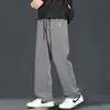 2026 Nuevos Pantalones de Seda de Hielo para Hombre Pierna Recta Holgada Verano Caída Verano Delgados Transpirables Pantalones Casuales para Hombre