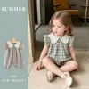 Novo Ponto de Partida Roupas Verão para Bebê Roupas Finas para o Corpo Bolsa Estilo Estrangeiro para Menina Roupas de Fazer Cocô Roupas de Princesa de Verão para Crianças Ha-ha Roupas