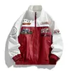 5588 Outono Novo Masculino Marca Americana Tendência Jaqueta de Motociclista Simples Versátil Gola Alta Jaqueta de Couro Solta Moda Jaqueta de Couro