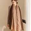 Ropa de Abrigo de Primavera y Otoño Shawl Delgado de Moda Bufanda de Algodón y Lino de Doble Uso Cálida para Invierno Bufanda Larga de Estilo Coreano Versátil para Mujer