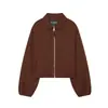 Fabricante transfronterizo de ropa para mujer al por mayor nuevo estilo otoño e invierno 2026 solapa versátil dobladillo burbuja holgado abrigo extragrande