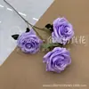 Flor Artificial com 3 Cabeças de Rosa de Diamante para Decoração Suave de Fundo de Salão de Casamento, Flor de Mesa para Hotel e Casa para o Dia dos Namorados
