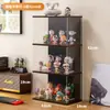 Suporte de Exibição de Armazenamento de Caixas Surpresa Acrílico Transparente Armário de Exibição de Figuras Adequado para Caixas de Exibição Pop Mart