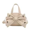 2026 Bolso Nuevo para Mujer Estilo Coreano Lazo Bolso de Mano Versátil Moda de Invierno Lujo Ligero Bolso para Viajar