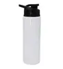 Garrafa de água esportiva de alumínio Copo de água Copo de camping Utensílios de água para atividades ao ar livre Boca larga Garrafa de água esportiva Padrão personalizado para ciclismo Texto