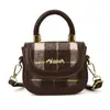 Bolso de Mano Mini Elegante de Alta Gama para Niñas, Cruzado de Hombro Versátil de Nicho a Cuadros de Lana
