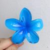 Pinza para el Cabello de Flor de Plumeria para Mujer, Pinza de Tiburón Floral, Accesorio Estilo Vacaciones en la Playa, Pasador, Adorno para el Cabello, Pinza para el Cabello