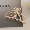 Pinza Metálica Minimalista de Lazo para el Cabello para Mujer, Pinza de Tiburón Elegante Grande de Gama Alta, Modelo Nuevo Estilo Minimalista 2024 para la Parte Trasera de la Cabeza