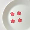 Acessórios de resina para ondulação de água em forma de estrela de cinco pontas, acessórios de joias faça você mesmo, grampos de cabelo em forma de estrela doce, sapatos com material de flor, atacado