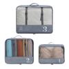 Bolsa de almacenamiento de viaje transfronteriza, bolsa de embalaje de ropa, bolsa de almacenamiento de ropa interior y sujetador portátil plegable, conjunto de tres piezas