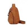 Bolso de Pecho Retro de Cuero Genuino, Bolso Cruzado para Hombre Hecho a Medida, Bolso de Hombro Versátil Casual, Bolso Cruzado de Gama Alta, Procesamiento Personalizado