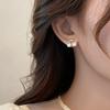 Aretes de moda coreana aretes pequeños de cereza aretes de plata esterlina para mujer 2024 nuevo diseño explosivo aretes de perlas