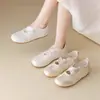 Sapatos Mary Jane Populares Estilo Ballet para Mulheres, Novos Sapatos Rasos Versáteis de Salto Baixo para Outono 2026, Sapatos Simples de Treino Alemães