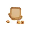 Fabricante de papel para air fryer, forminhas de papel para cupcake de air fryer, papel para arte de latte doce, 36g, papel para cobrir alimentos, bandeja e caixa
