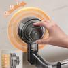 Toallero con ventosa para inodoro, estante de almacenamiento sin perforaciones, colgante de pared, barra individual, estante de almacenamiento para toallas de baño para baño e inodoro, barra para colgar