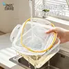 Caja de Almacenamiento para Huevos Cocidos BNBSSquare, Caja Sellada para el Hogar para Conservar la Frescura de Huevos Cocidos, Pepinillos y Marinar