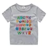 2026 Nova Roupa Infantil Verão Camiseta de Manga Curta para Meninos e Meninas Camiseta Base de Algodão Camiseta de Meia Manga para Bebê Top Infantil