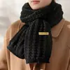 Protección de Cuello de Invierno Bufanda Tejida Bufanda Versátil Chaqueta Cuadros Linda Lana Hombro Moda Cálida Gama Alta Combinación de Colores