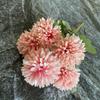 5 Pequenas Bolas Espinhosas Flores de Seda, Bolas de Pingue-Pongue, Arranjos Criativos para Casamento, Bolas de Cebola Simuladas, Arranjos Florais para Janela, Flores Artificiais Atacado
